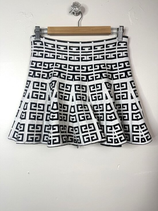Pinklicious Dresses & Skirts - Pinklicious Women's Y2K Black/White Geometric Pattern Mini Skirt - One Size